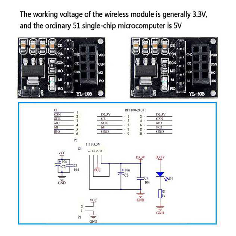 ABAN 5Pcs NRF24L01 Wireless Ad - огляд і ціна Nrf24L01