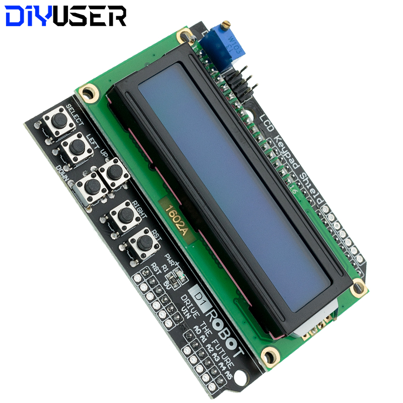 DIYUSER 1602 LCD Keypad Shield - огляд і ціна Lcd 1602