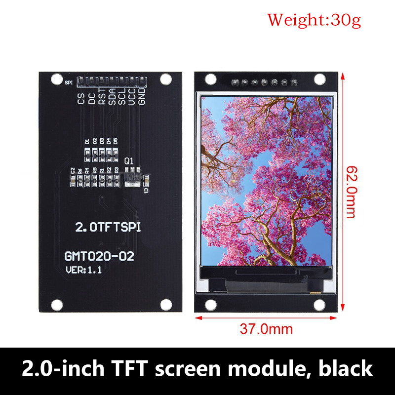 1.77/2.0/2.4/2.8 Inch SPI TFT  - огляд і ціна Tft Display 2.4