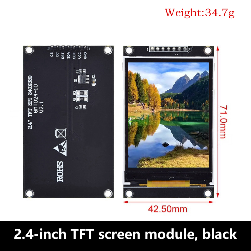 1.77/2.0/2.4/2.8 Inch SPI TFT  - огляд і ціна Tft Display 2.4