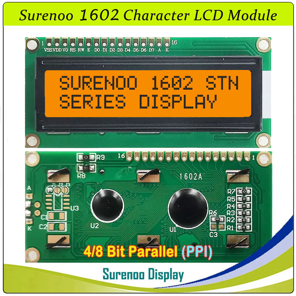 Surenoo 1602 16X2 162 5V 4-Bit - огляд і ціна Lcd 1602
