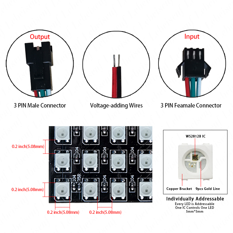 LED Digital Pixels Screen WS28 - огляд і ціна Ws2812B