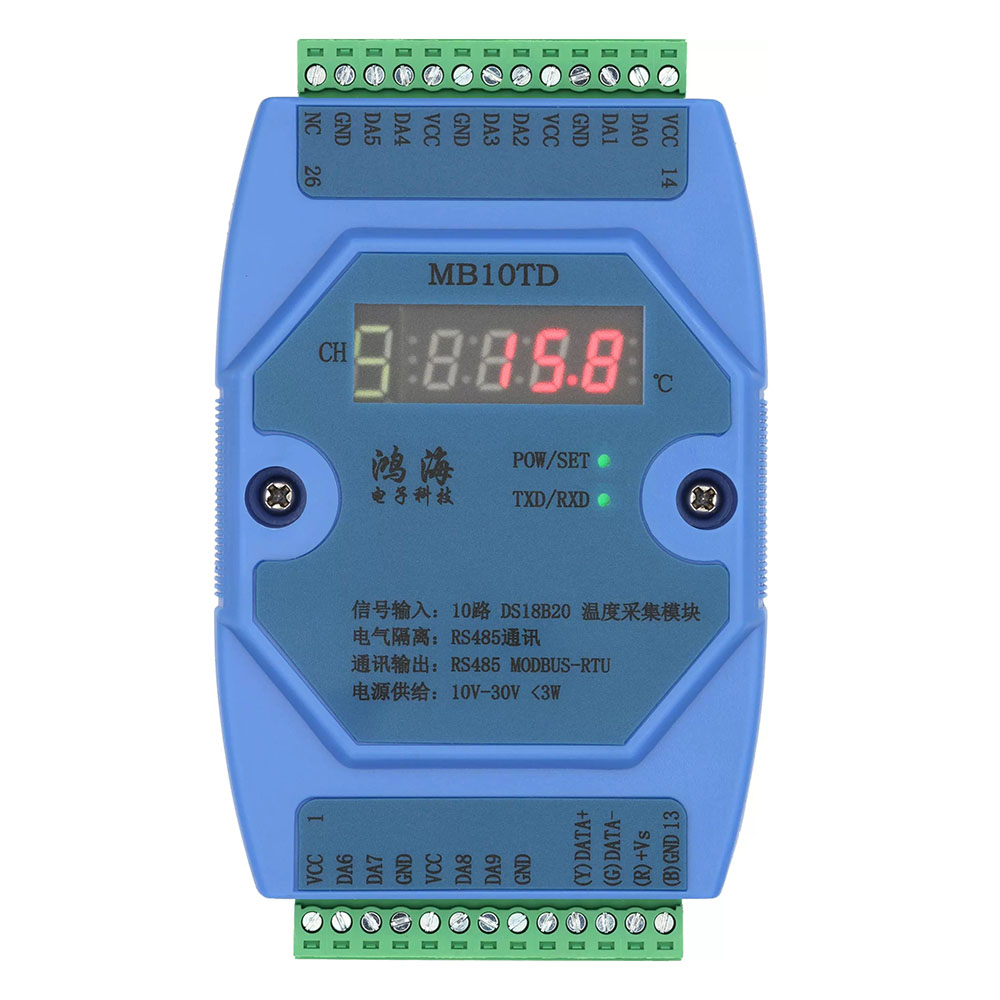 MB10TD 10 channel DS18B20 temp - огляд і ціна Ds18B20