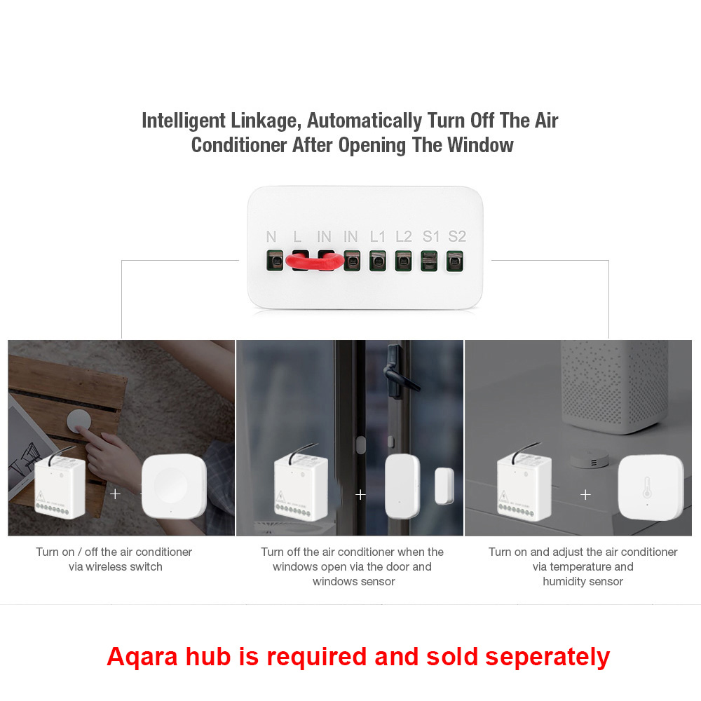 Original Aqara Smart Two-way C - огляд і ціна Relay Module 1 Channel