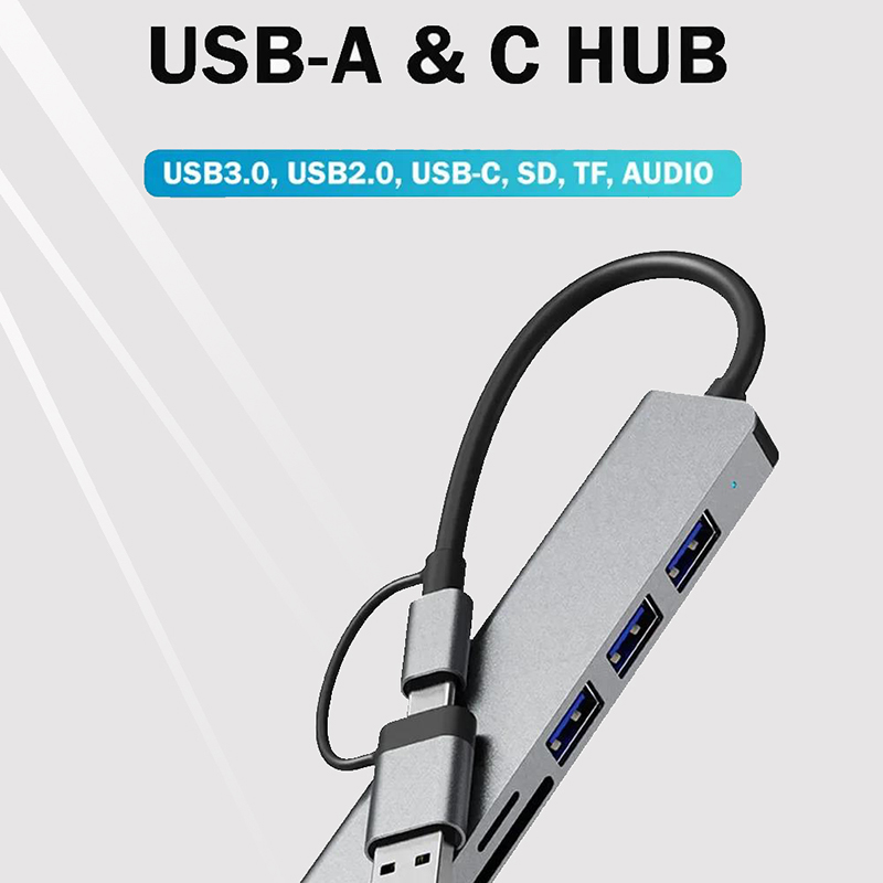 Type C Hub USB Splitter 8 In 1 - огляд і ціна Sd Card Module
