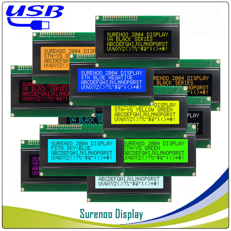 Surenoo LCD2USB USB 204 20X4 2 - огляд і ціна Lcd 1602