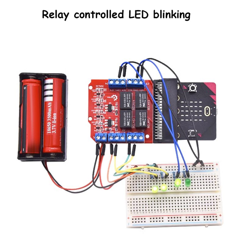 A64I Microbit 4 Channel Relay  - огляд і ціна Relay Module 4 Channel