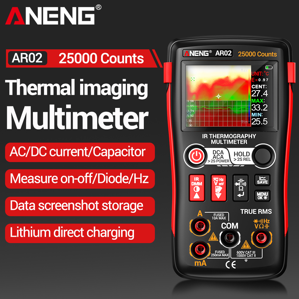 ANENG Thermal Imaging Multimet - огляд і ціна Tft Display 2.4